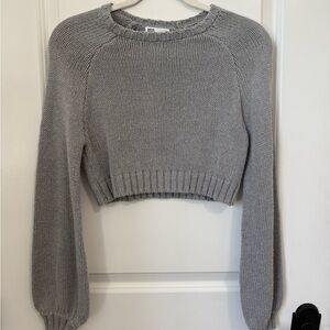 RSQ from Tilly’s Light Gray Women's Crew Neck Sweater.